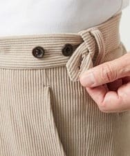 MNLCG62250 MICHEL KLEIN HOMME(ミッシェルクラン オム) 【セットアップ】コーデュロイスラックスワイドパンツ オフホワイト