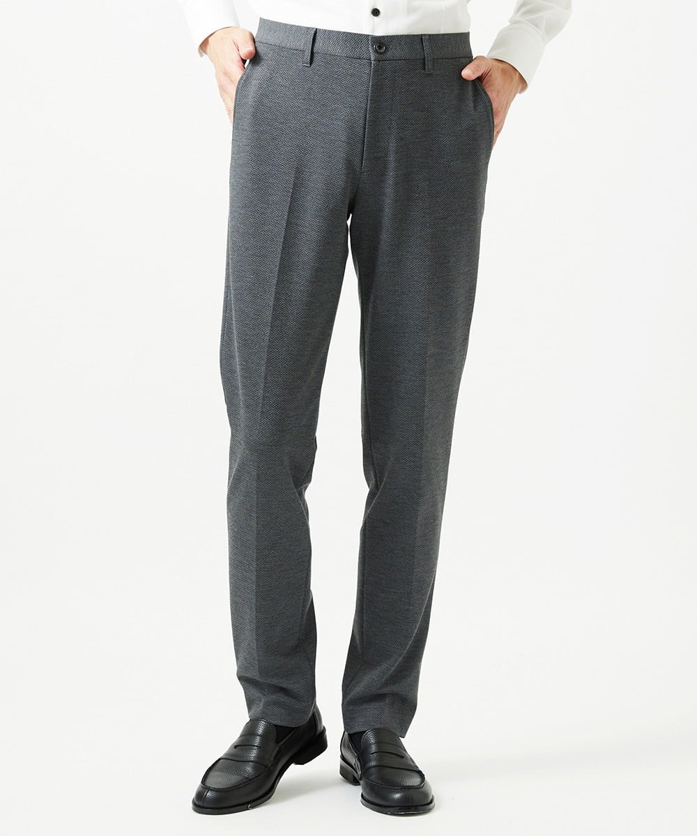 MNLCI05270 MICHEL KLEIN HOMME(ミッシェルクラン オム) 【セットアップ】4WAYジャージスラックスパンツ グレー