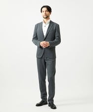 MNLCI05270 MICHEL KLEIN HOMME(ミッシェルクラン オム) 【セットアップ】4WAYジャージスラックスパンツ グレー