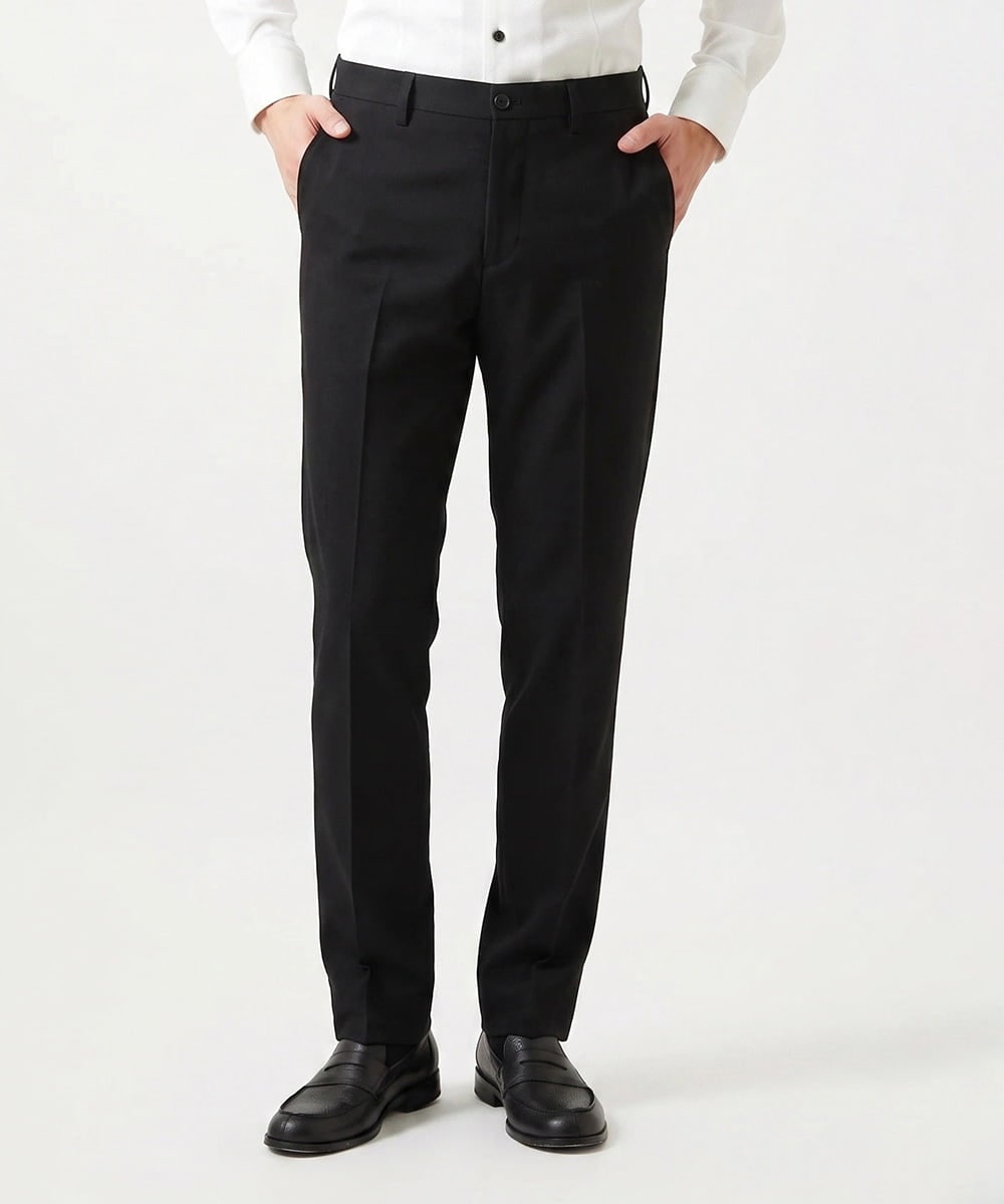 MNLCI05270 MICHEL KLEIN HOMME(ミッシェルクラン オム) 【セットアップ】4WAYジャージスラックスパンツ ブラック