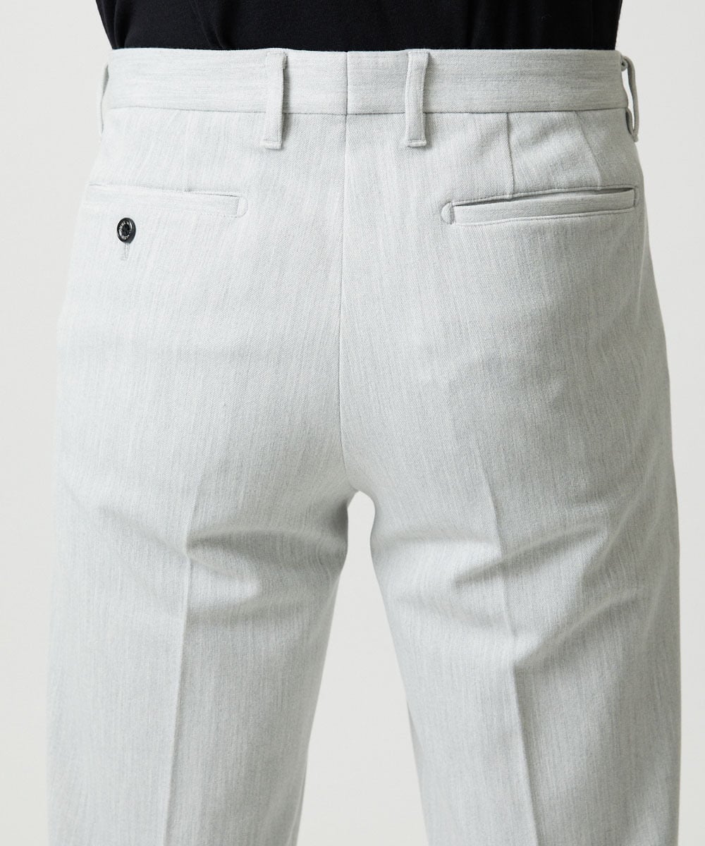 MNLCI57250 MICHEL KLEIN HOMME(ミッシェルクラン オム) デニム調スラックスパンツ ライトグレー