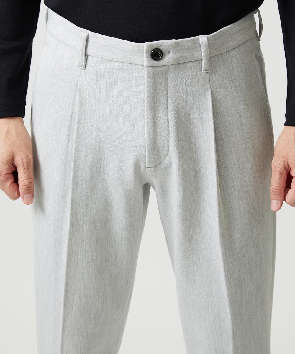 MNLCI57250 MICHEL KLEIN HOMME(ミッシェルクラン オム) デニム調スラックスパンツ ライトグレー