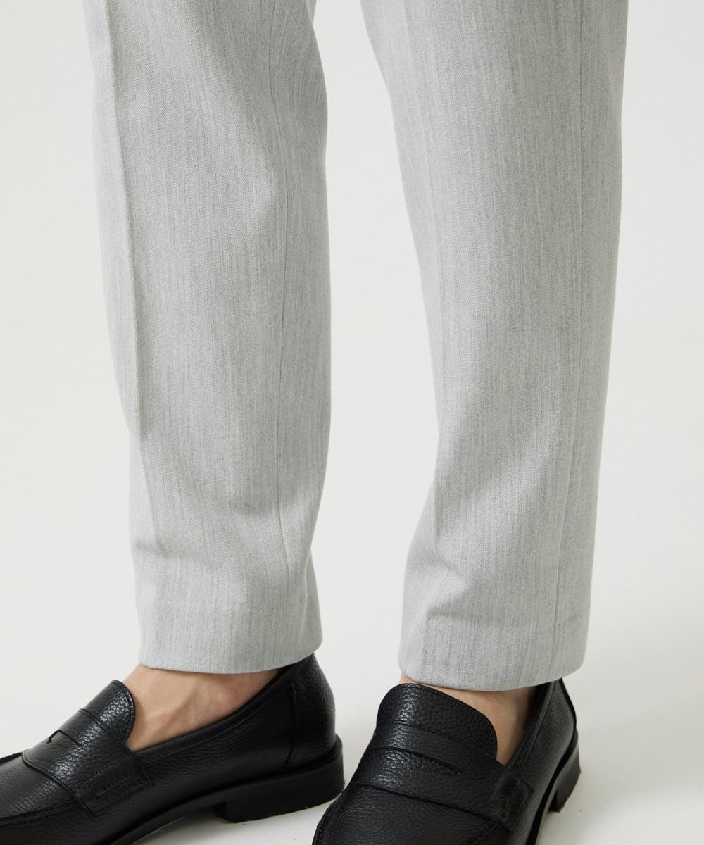 MNLCI57250 MICHEL KLEIN HOMME(ミッシェルクラン オム) デニム調スラックスパンツ ライトグレー