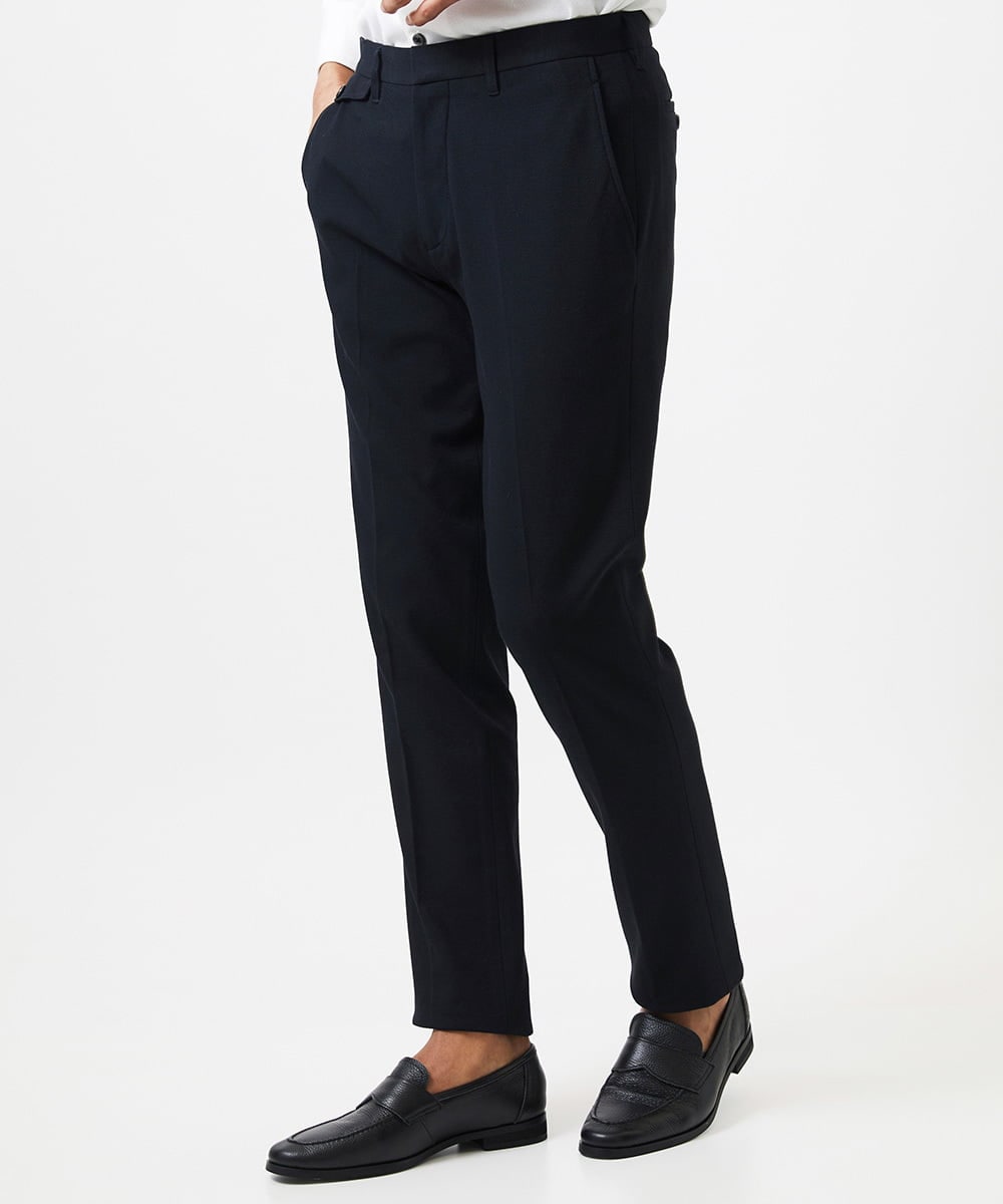 MNLDA03230 MICHEL KLEIN HOMME(ミッシェルクラン オム) ジャージスラックスパンツ セットアップ ブラック