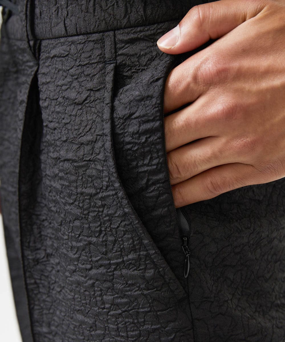 MNLDA51250 MICHEL KLEIN HOMME(ミッシェルクラン オム) ジャガードスラックスパンツ セットアップ ブラック