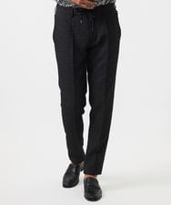 MNLDA51250 MICHEL KLEIN HOMME(ミッシェルクラン オム) ジャガードスラックスパンツ セットアップ ブラック