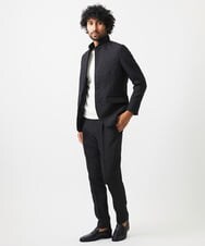MNLDA51250 MICHEL KLEIN HOMME(ミッシェルクラン オム) ジャガードスラックスパンツ セットアップ ブラック