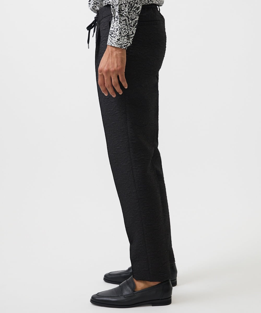 MNLDA51250 MICHEL KLEIN HOMME(ミッシェルクラン オム) ジャガードスラックスパンツ セットアップ ブラック