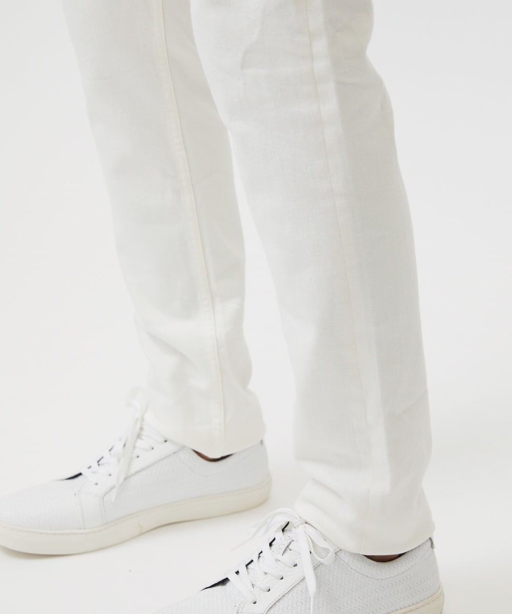 MNLDA53360 MICHEL KLEIN HOMME(ミッシェルクラン オム) 《日本製》ホワイトデニムパンツ ホワイト