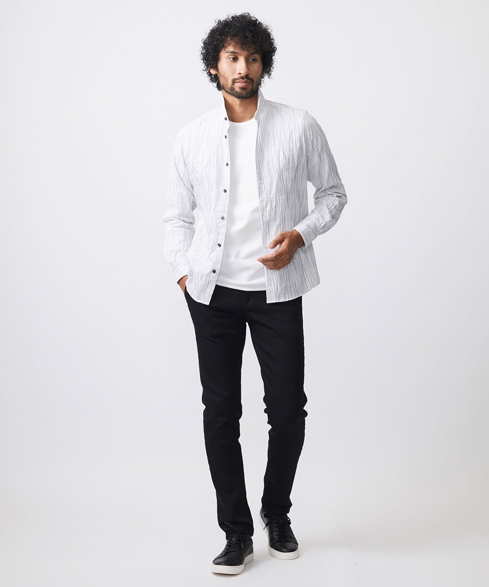 MNLDA54360 MICHEL KLEIN HOMME(ミッシェルクラン オム) 《日本製》ブラックデニムパンツ ブラック
