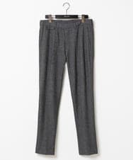 MNLDC09230 MICHEL KLEIN HOMME(ミッシェルクラン オム) ツイード調ストレッチスラックスパンツ セットアップ ダークグレー