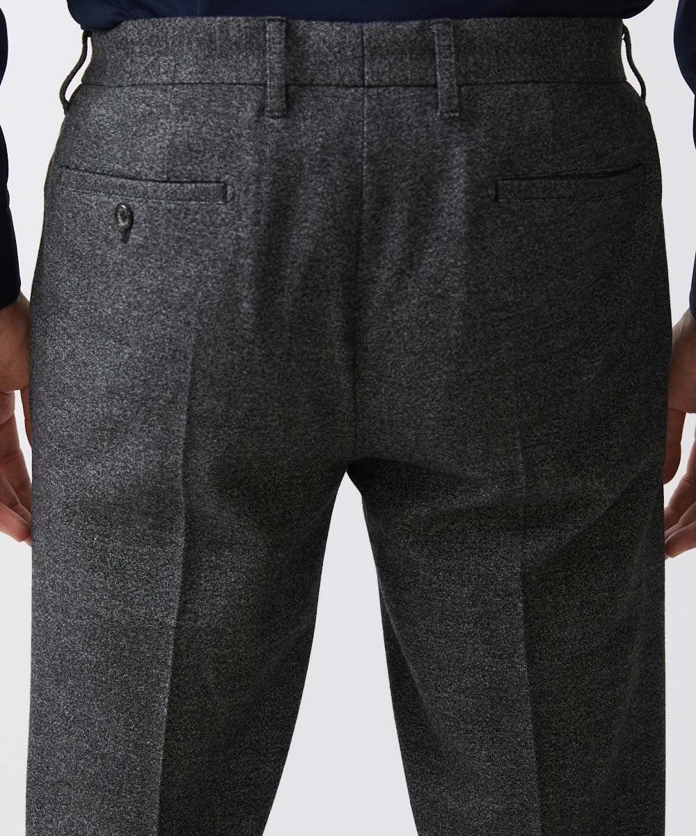 MNLDC09230 MICHEL KLEIN HOMME(ミッシェルクラン オム) ツイード調ストレッチスラックスパンツ セットアップ ダークグレー