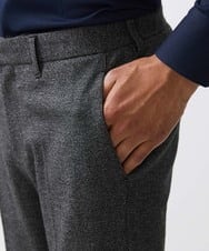 MNLDC09230 MICHEL KLEIN HOMME(ミッシェルクラン オム) ツイード調ストレッチスラックスパンツ セットアップ ダークグレー