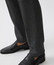 MNLDC09230 MICHEL KLEIN HOMME(ミッシェルクラン オム) ツイード調ストレッチスラックスパンツ セットアップ ダークグレー