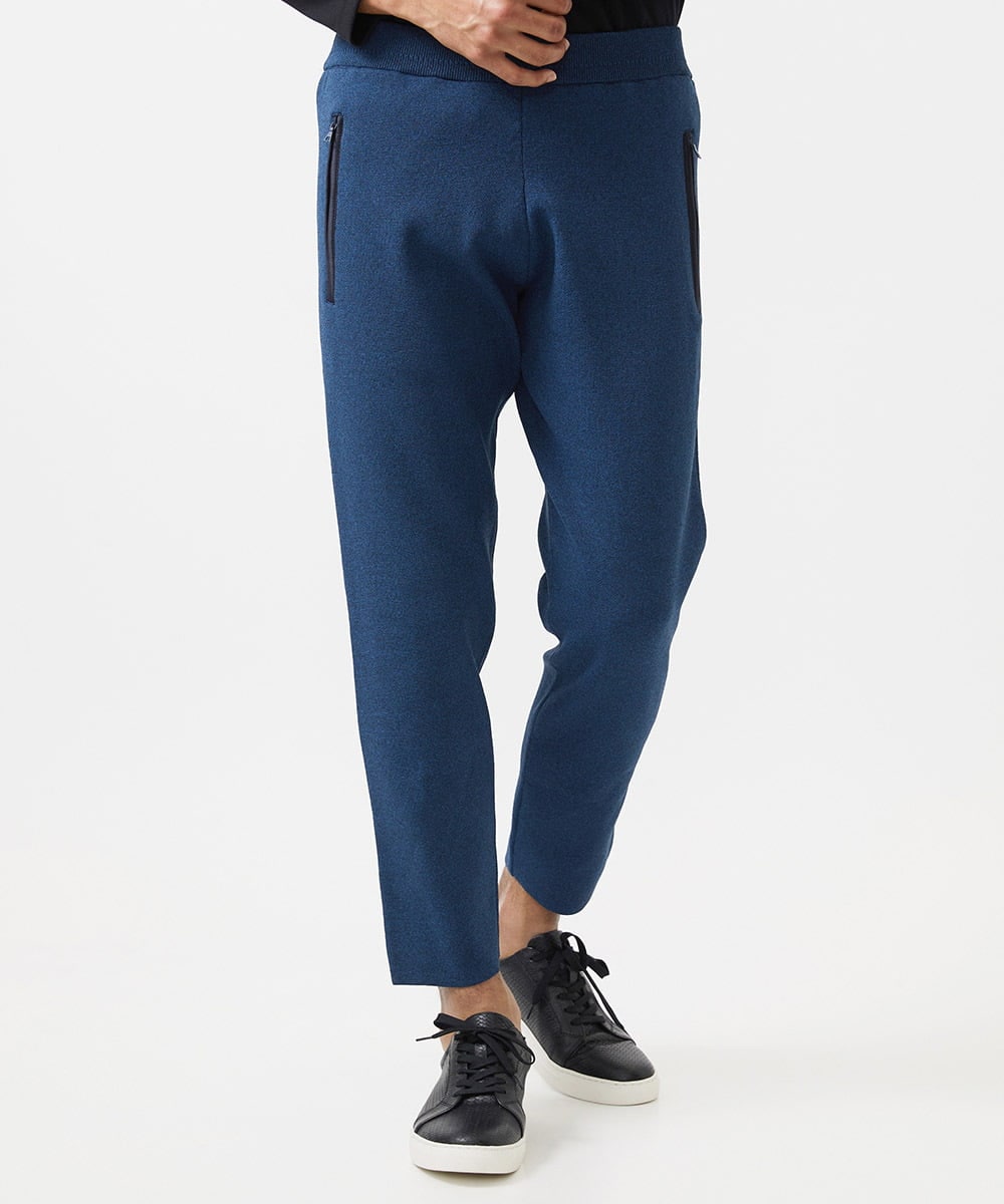 MNLDC52200 MICHEL KLEIN HOMME(ミッシェルクラン オム) 【2025年モデル】ニットトラックパンツ セットアップ ブルー