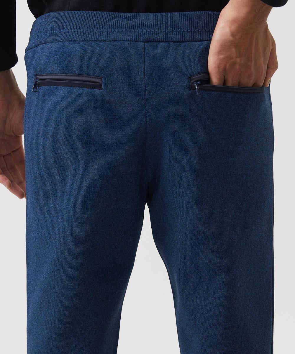 MNLDC52200 MICHEL KLEIN HOMME(ミッシェルクラン オム) 【2025年モデル】ニットトラックパンツ セットアップ ブルー