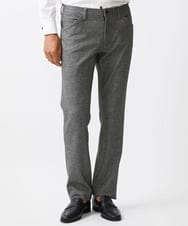 MNLDC58200 MICHEL KLEIN HOMME(ミッシェルクラン オム) ツイード調ストレッチ5ポケットパンツ セットアップ グレー