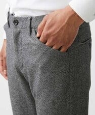MNLDC58200 MICHEL KLEIN HOMME(ミッシェルクラン オム) ツイード調ストレッチ5ポケットパンツ セットアップ グレー
