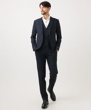 MNLDD01230 MICHEL KLEIN HOMME(ミッシェルクラン オム) 【セットアップ】3ピース対応スラックスパンツ ネイビー