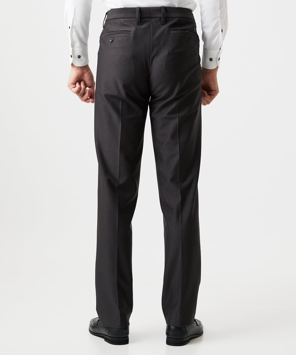 MNLDD09230 MICHEL KLEIN HOMME(ミッシェルクラン オム) トリコットストレッチスラックスパンツ ダークグレー