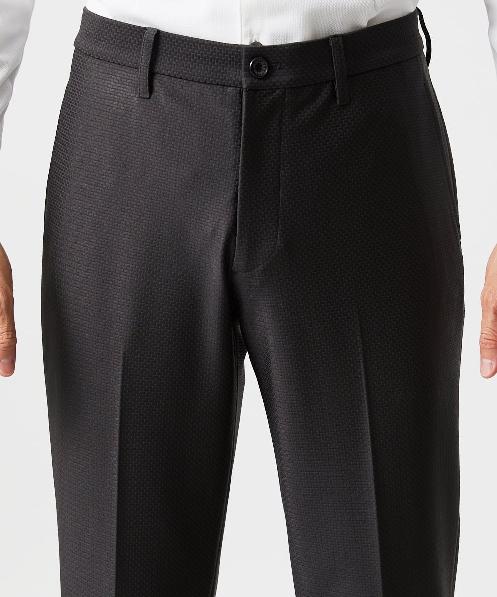MNLDD09230 MICHEL KLEIN HOMME(ミッシェルクラン オム) トリコットストレッチスラックスパンツ ダークグレー