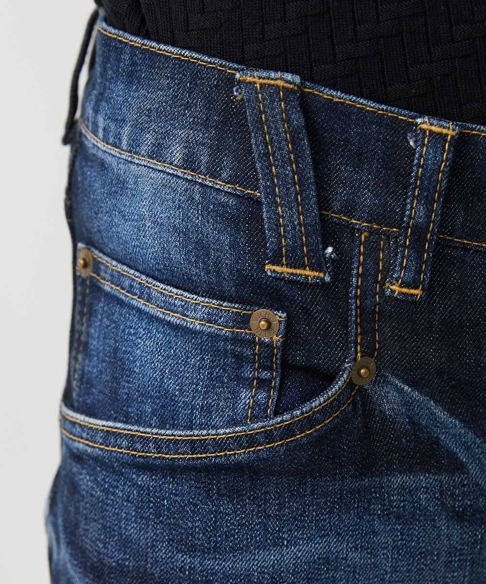 MNLDD26330 MICHEL KLEIN HOMME(ミッシェルクラン オム) 《日本製》ブルーオーシャンデニムパンツ ネイビー