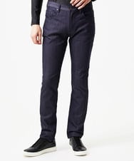 MNLDD50170 MICHEL KLEIN HOMME(ミッシェルクラン オム) 【撥水】プレビアシャンブレー5ポケットパンツ ネイビー