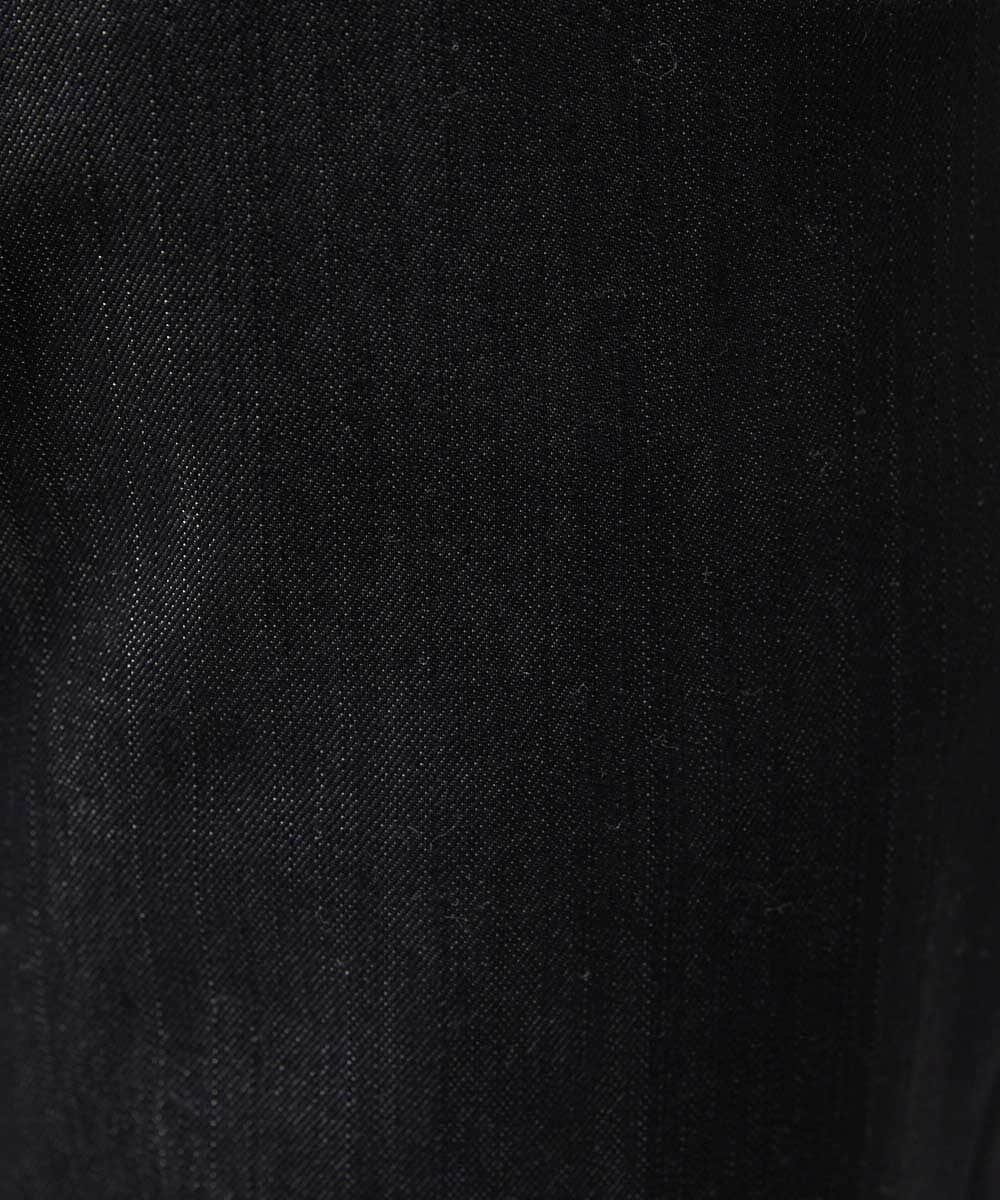 MNLDD50170 MICHEL KLEIN HOMME(ミッシェルクラン オム) 【撥水】プレビアシャンブレー5ポケットパンツ ブラック