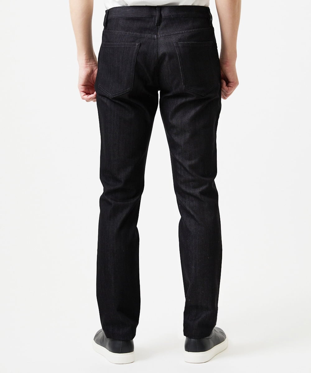 MNLDD50170 MICHEL KLEIN HOMME(ミッシェルクラン オム) 【撥水】プレビアシャンブレー5ポケットパンツ ブラック