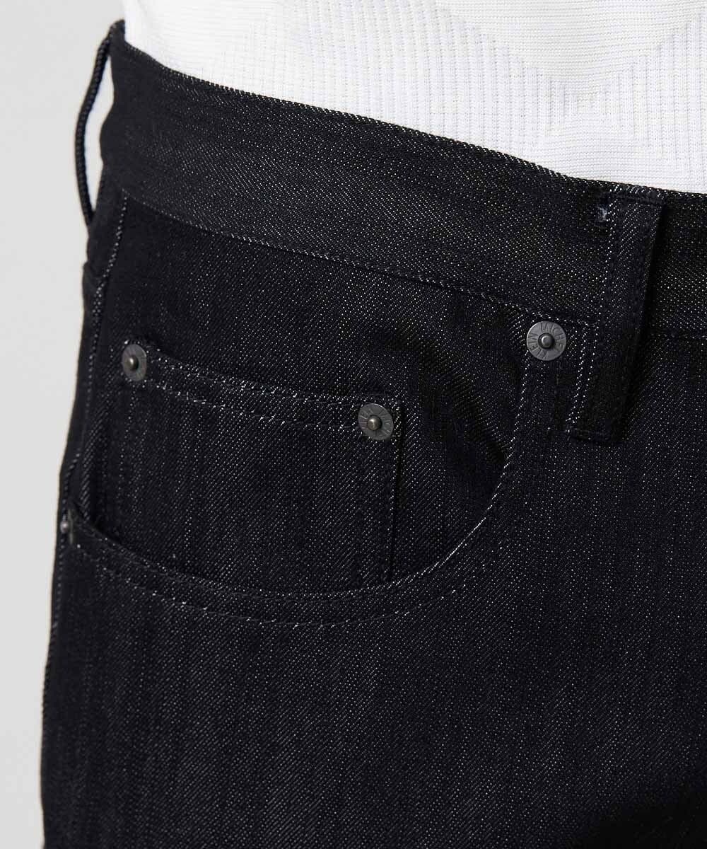 MNLDD50170 MICHEL KLEIN HOMME(ミッシェルクラン オム) 【撥水】プレビアシャンブレー5ポケットパンツ ブラック