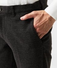 MNLDF05250 MICHEL KLEIN HOMME(ミッシェルクラン オム) ストライプスラックスパンツ ブラウン