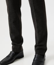 MNLDF05250 MICHEL KLEIN HOMME(ミッシェルクラン オム) ストライプスラックスパンツ ブラウン