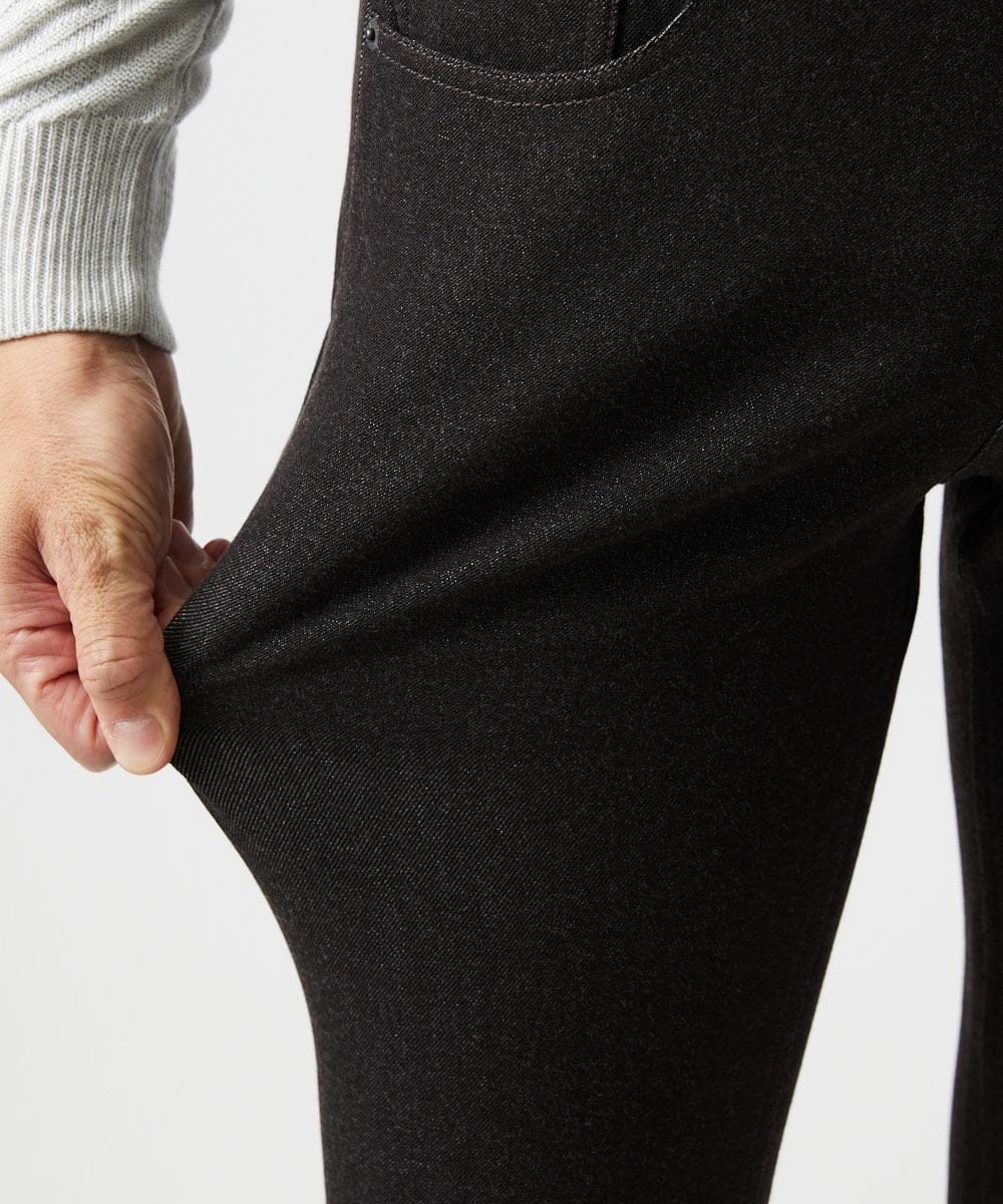 MNLDF55230 MICHEL KLEIN HOMME(ミッシェルクラン オム) デニム調ストレッチファイブポケットパンツ ブラウン