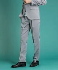 MNLDS01190 MICHEL KLEIN HOMME(ミッシェルクラン オム) オックススラックスパンツ ライトグレー(91)