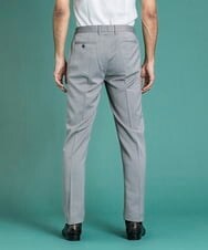 MNLDS01190 MICHEL KLEIN HOMME(ミッシェルクラン オム) オックススラックスパンツ ライトグレー(91)