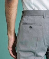 MNLDS01190 MICHEL KLEIN HOMME(ミッシェルクラン オム) オックススラックスパンツ ライトグレー(91)