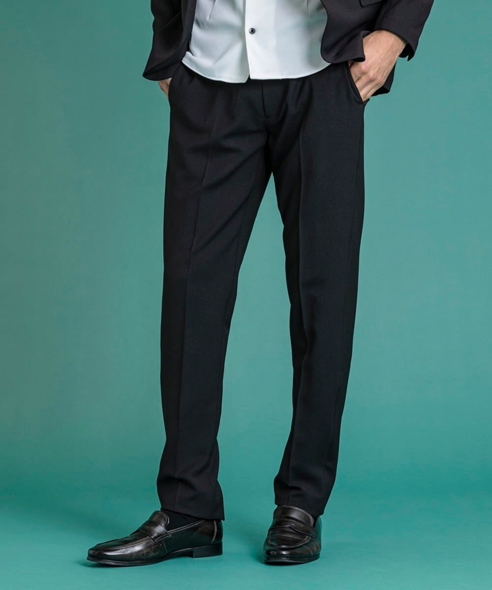 MNLDS01190 MICHEL KLEIN HOMME(ミッシェルクラン オム) オックススラックスパンツ ブラック(94)