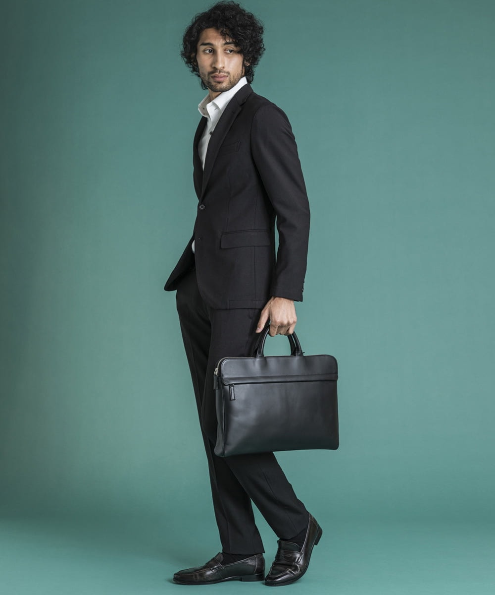 MNLDS01190 MICHEL KLEIN HOMME(ミッシェルクラン オム) オックススラックスパンツ ブラック(94)