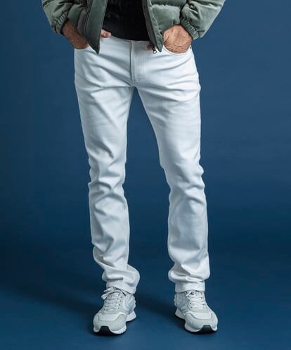 MNLDS22230 MICHEL KLEIN HOMME ホワイトデニム
