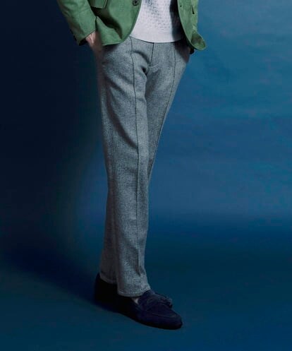 MNLDS22270 MICHEL KLEIN HOMME スエットデニムスラックスパンツ