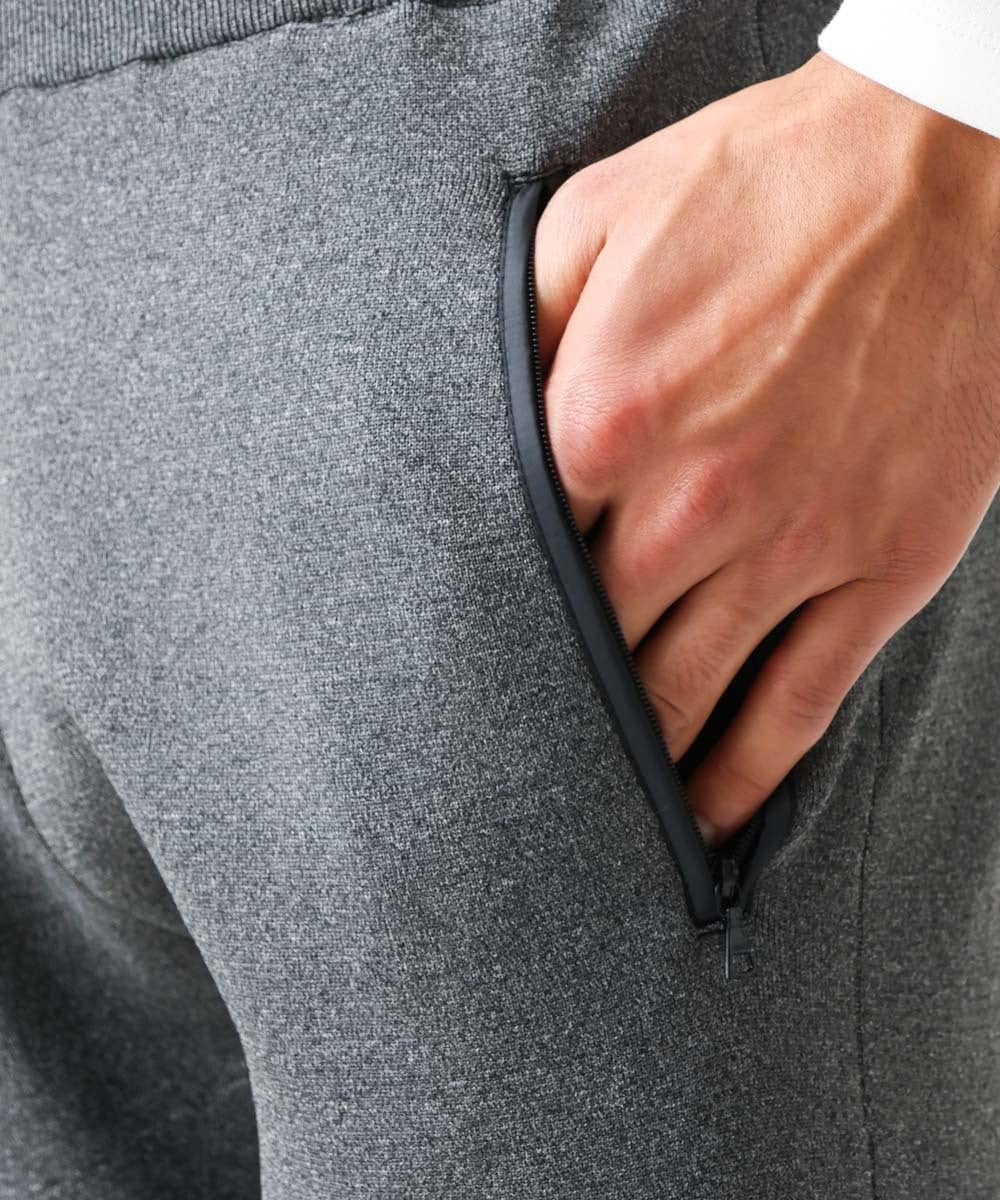 MNLDV40190 MICHEL KLEIN HOMME(ミッシェルクラン オム) 【2024年モデル】ニットトラックパンツ セットアップ ダークグレー