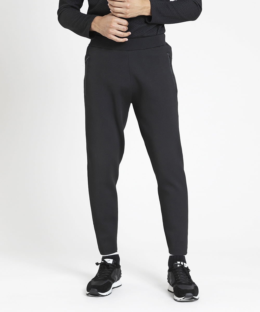 MNLDV40190 MICHEL KLEIN HOMME(ミッシェルクラン オム) 【2024年モデル】ニットトラックパンツ セットアップ ブラック