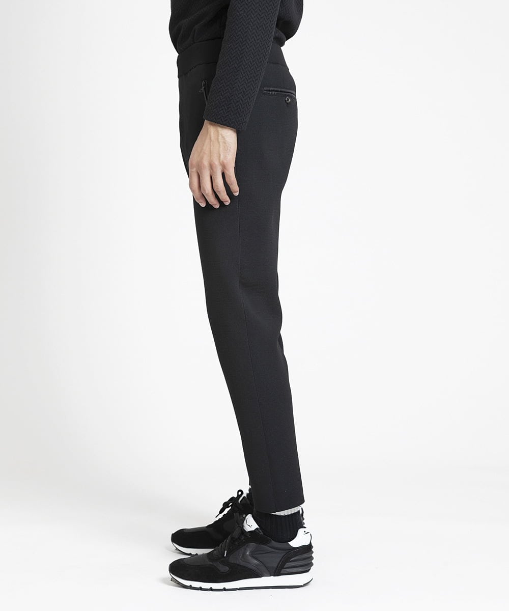 MNLDV40190 MICHEL KLEIN HOMME(ミッシェルクラン オム) 【2024年モデル】ニットトラックパンツ セットアップ ブラック