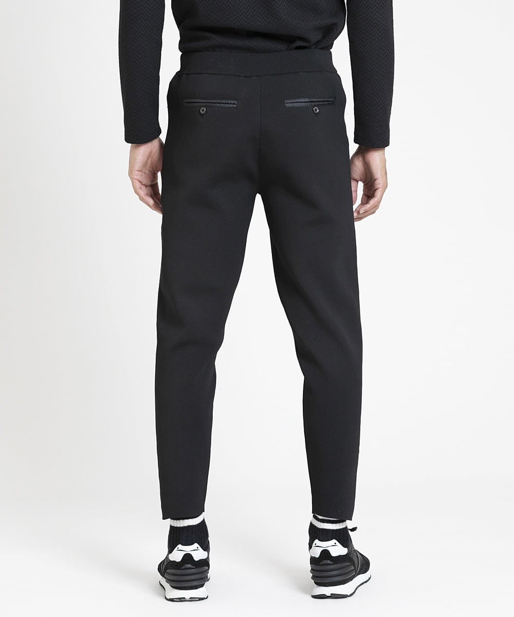 MNLDV40190 MICHEL KLEIN HOMME(ミッシェルクラン オム) 【2024年モデル】ニットトラックパンツ セットアップ ブラック