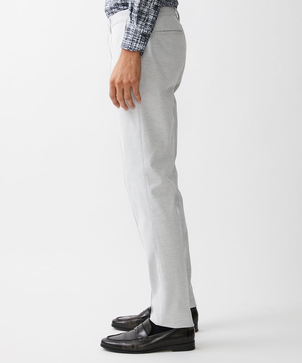 MNLDV53230 MICHEL KLEIN HOMME(ミッシェルクラン オム) テーパードスラックスパンツ ライトグレー