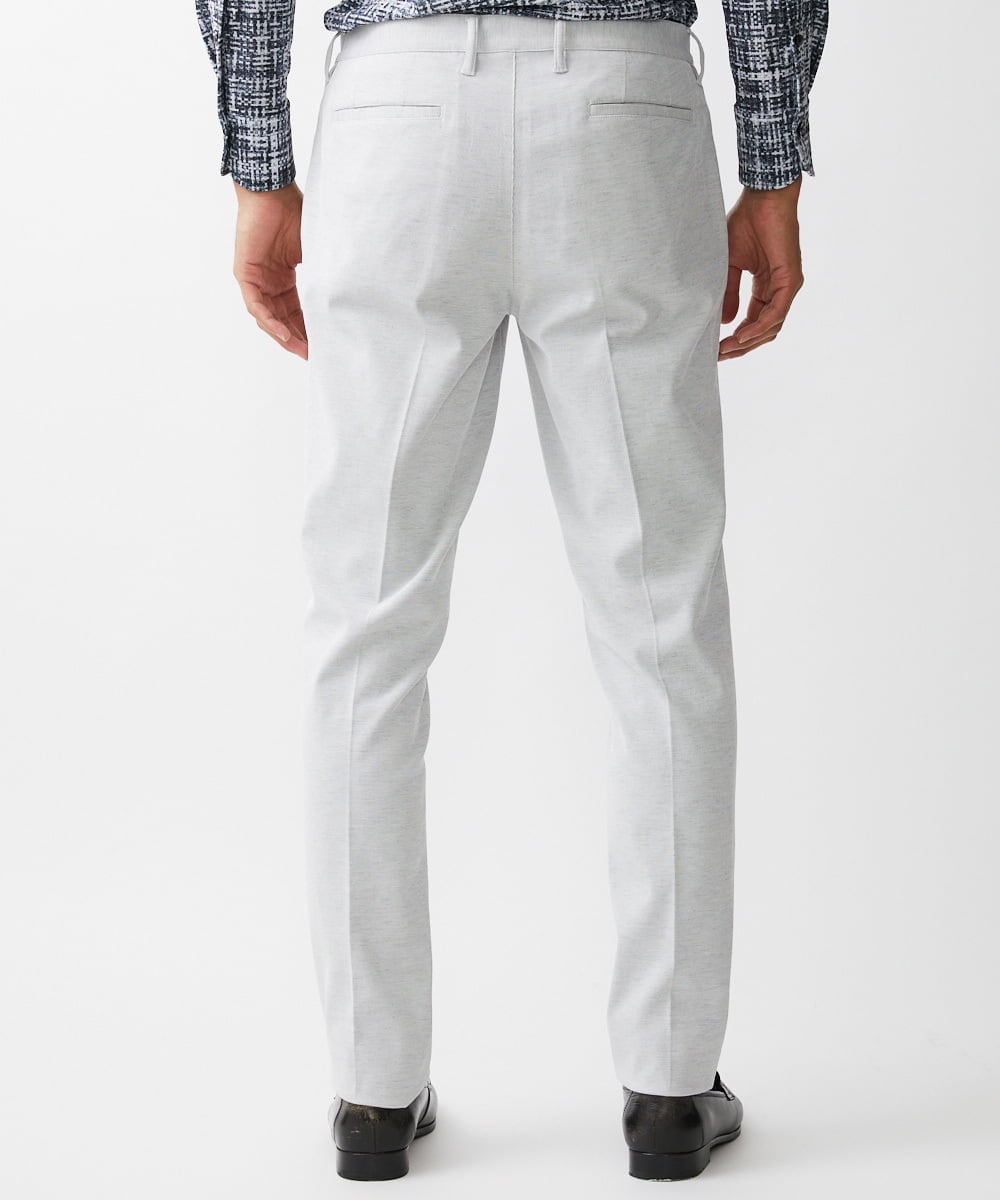 MNLDV53230 MICHEL KLEIN HOMME(ミッシェルクラン オム) テーパードスラックスパンツ ライトグレー