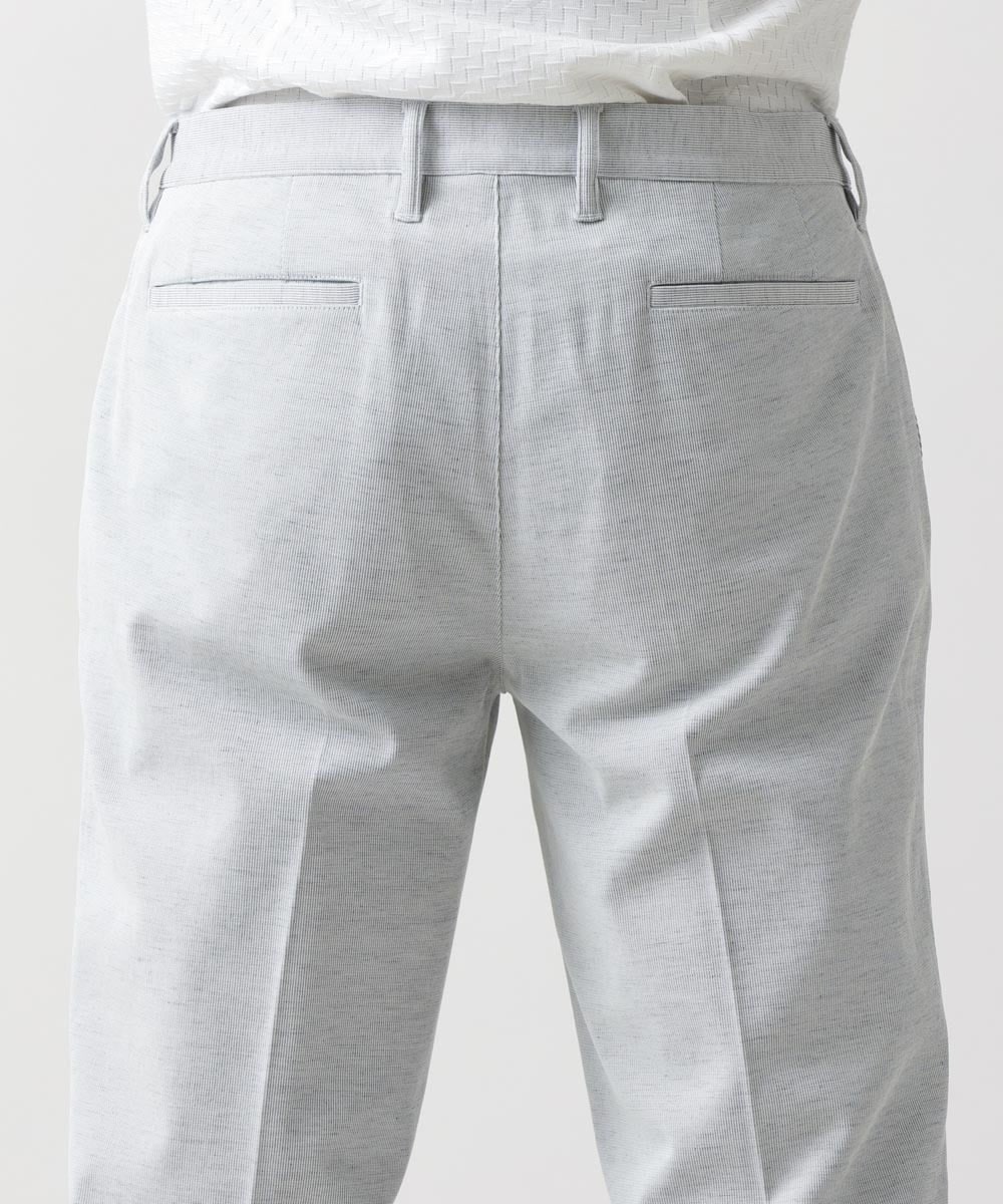 MNLDV53230 MICHEL KLEIN HOMME(ミッシェルクラン オム) テーパードスラックスパンツ ライトグレー