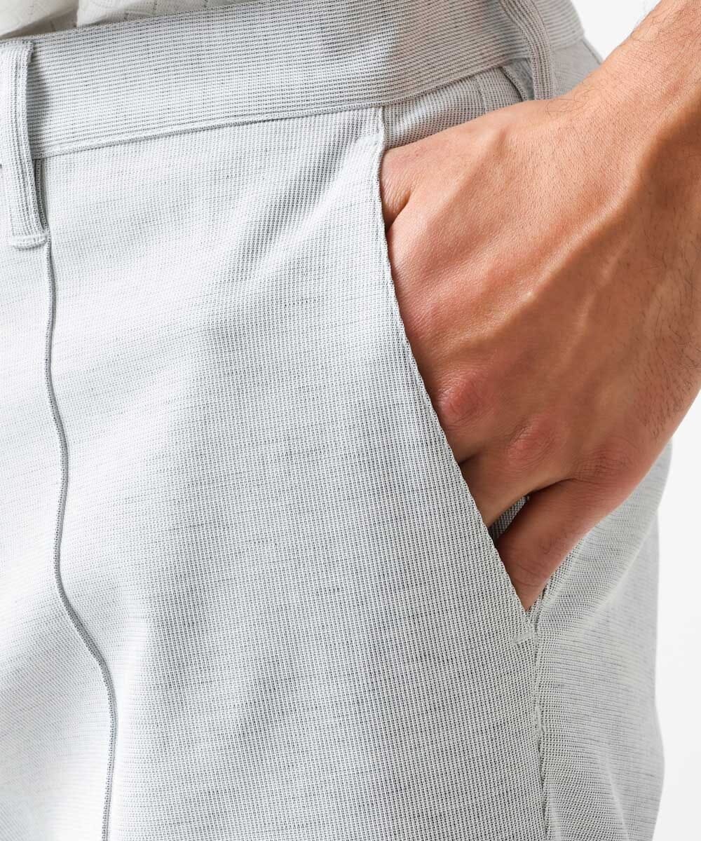 MNLDV53230 MICHEL KLEIN HOMME(ミッシェルクラン オム) テーパードスラックスパンツ ライトグレー