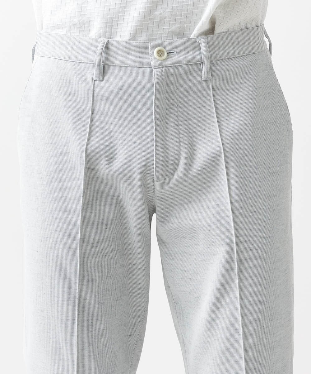 MNLDV53230 MICHEL KLEIN HOMME(ミッシェルクラン オム) テーパードスラックスパンツ ライトグレー