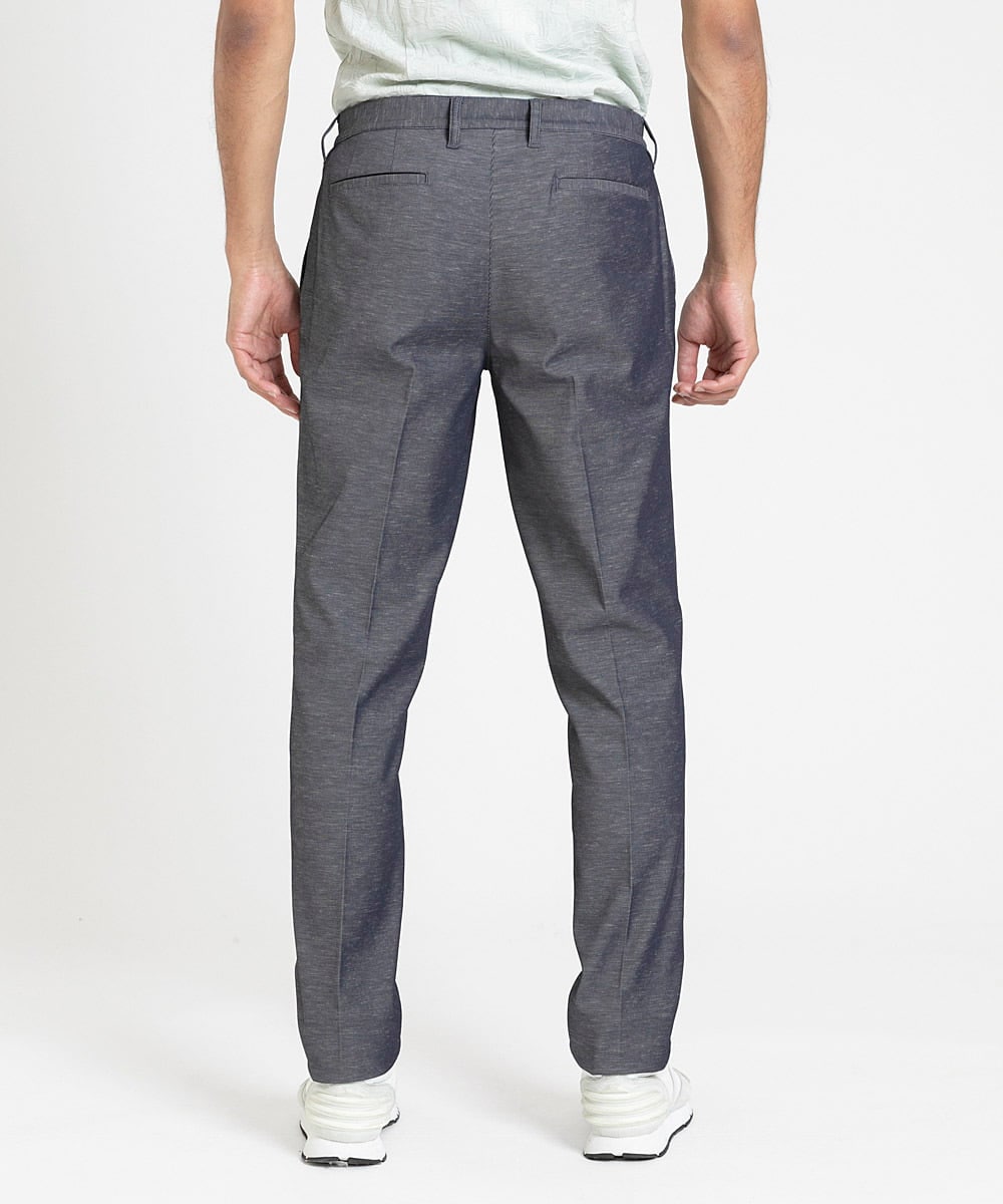MNLDV53230 MICHEL KLEIN HOMME(ミッシェルクラン オム) テーパードスラックスパンツ ダークグレー